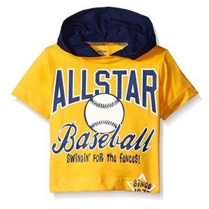 Gerber Graduates Baby Boys' Hooded Baseball Shirt